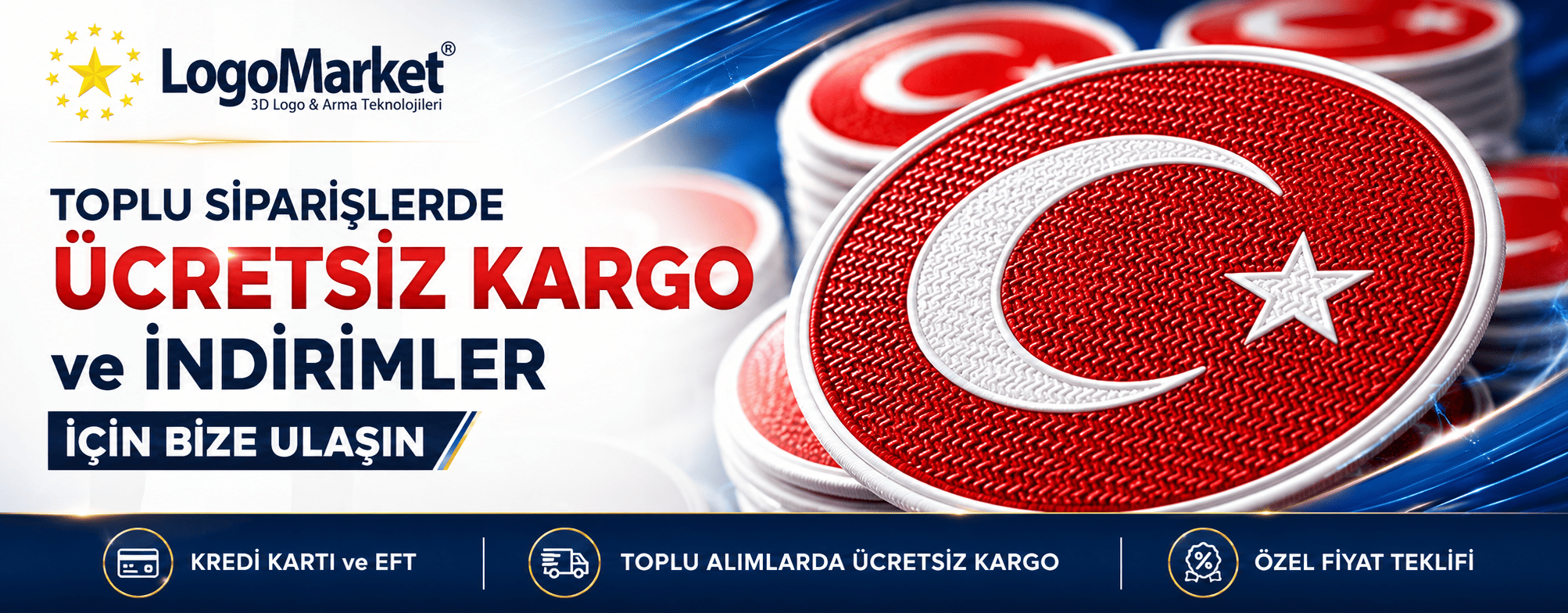 Toplu 3d logo siparişleri
