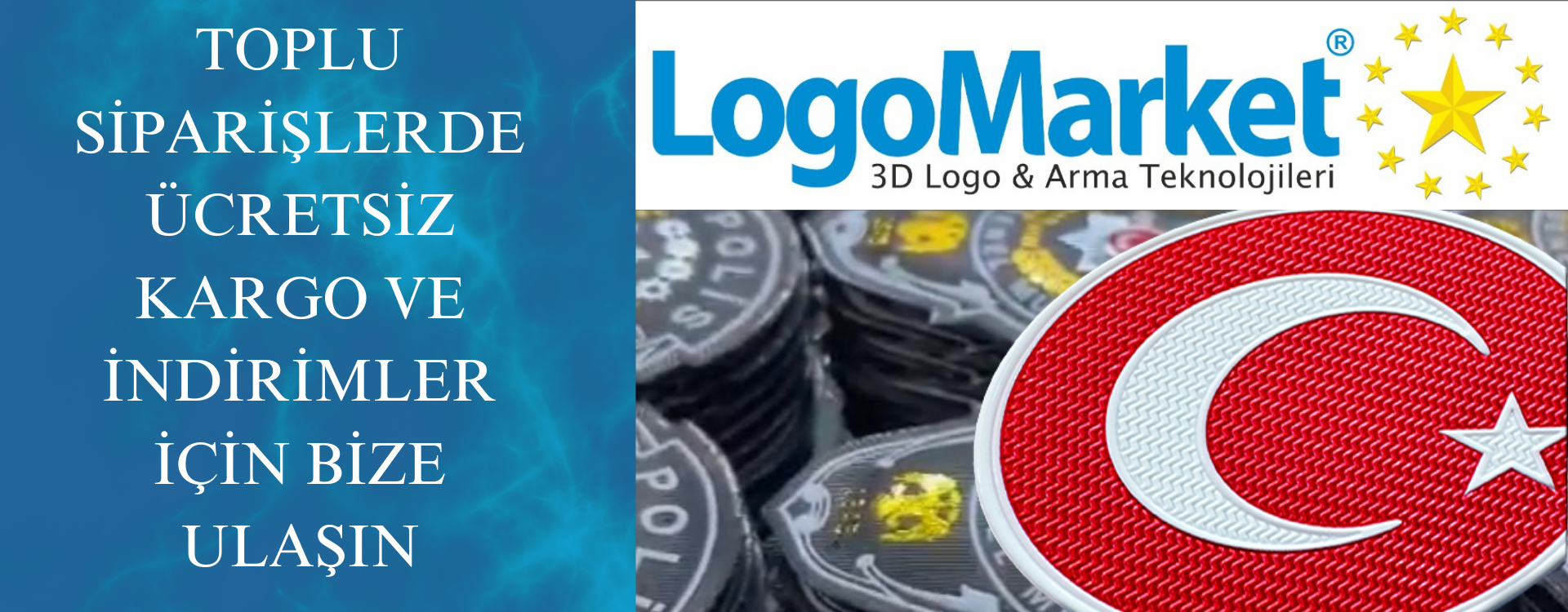 Toplu 3d logo siparişleri