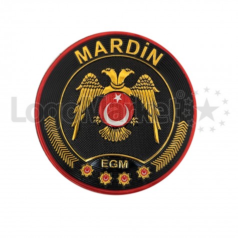 EGM - Çevik Kuvvet Mardin İl Arması - 3 Boyutlu
