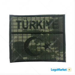 3D Türk Bayrağı 5,5*6,5 Türkiye Yazılı Kmf.