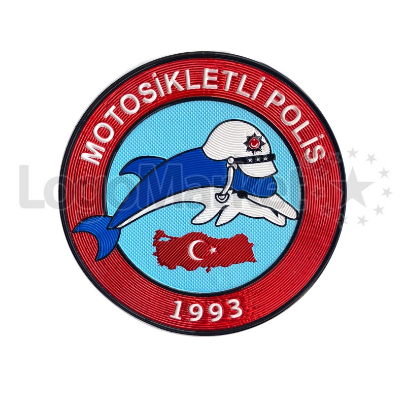 EGM - 3D Yunus Polis Kol Arması - TPU EGM - 3D Yunus Polis Kol Arması - TPU