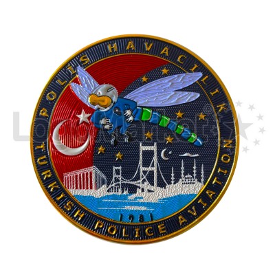 EGM - Havacılık Daire Başkanlığı Kol Arması - 3 Boyutlu