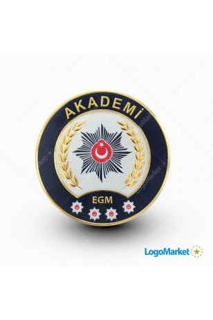 EGM - Polis Akademisi Kol Arması - 3 Boyutlu