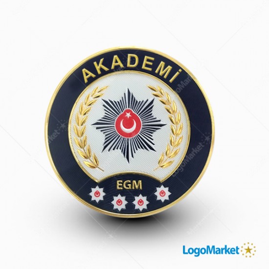 EGM - Polis Akademisi Kol Arması - 3 Boyutlu