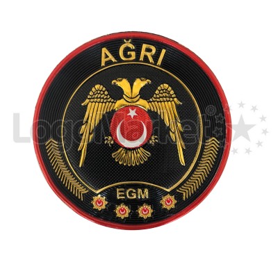 EGM - 3D Çevik Kuvvet İl Arması Ağrı TPU