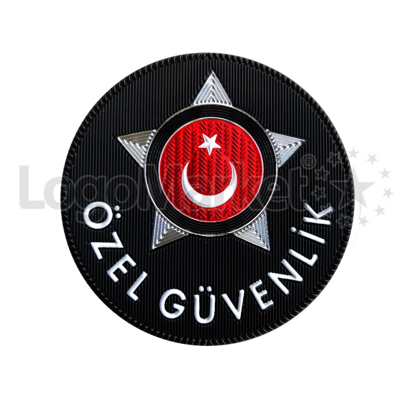 3D Özel Güvenlik Şapka Kokartı TPU