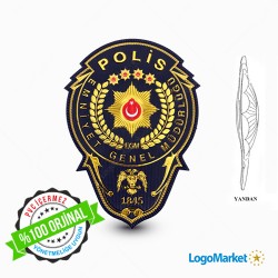 EGM - 3D Polis Göğüs Arması Müdür - TPU EGM - 3D Polis Göğüs Arması Müdür - TPU