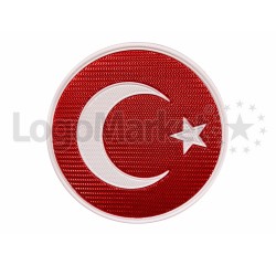 3D Yuvarlak Türk Bayrağı TPU 3D Yuvarlak Türk Bayrağı TPU