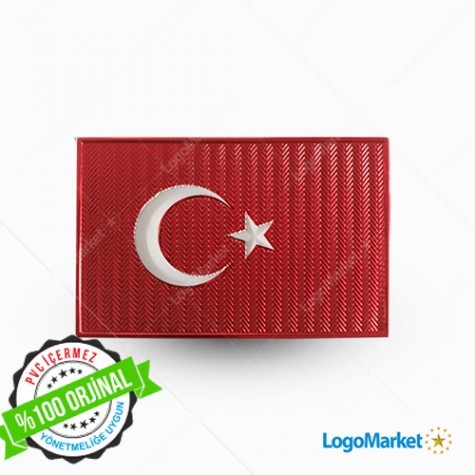 3D Türk Bayrağı 4x6 TPU